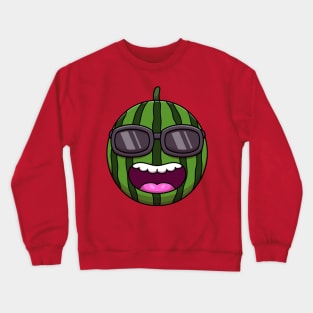 Cool Cartoon Watermelon Crewneck Sweatshirt